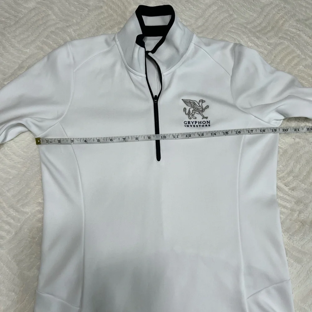 Nike Golf Dri-FIT 1/4 Zip Pullover Gryphon Investors White Women’s Large